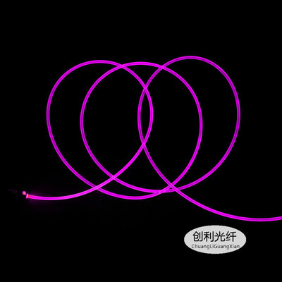 White transparent light guide strip color-changing fiber