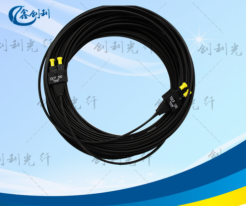 Plastic fiber optic jumper