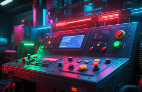 Industrial machine control surface light